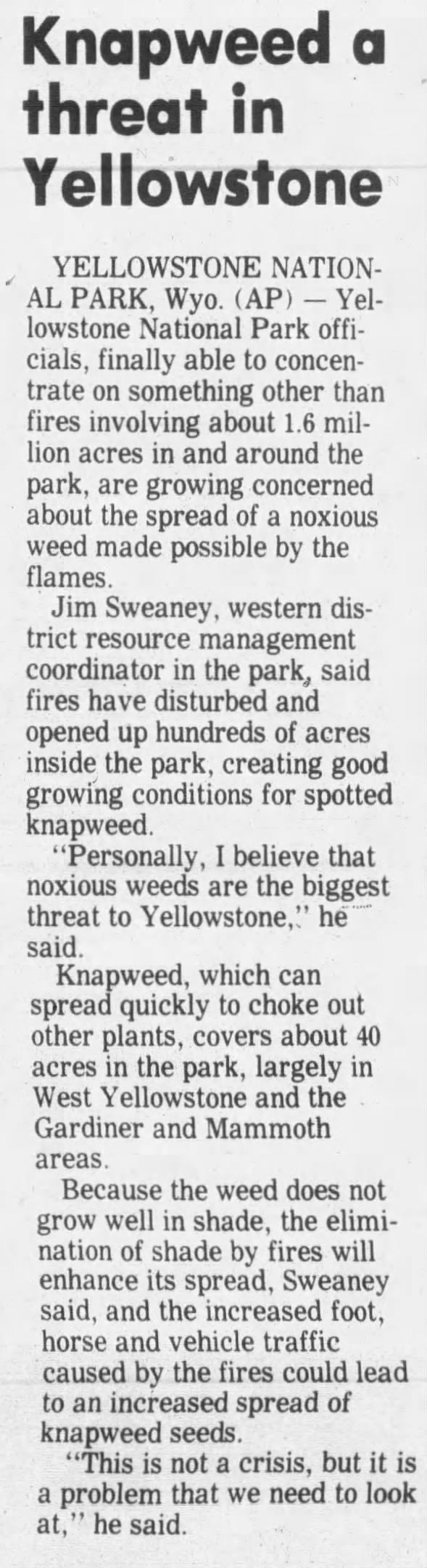 Clipping from The Independent-Record